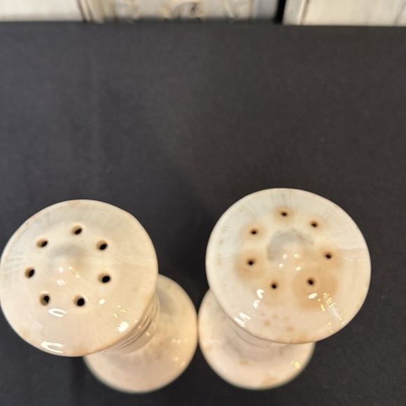Vintage Victorian Romantic Floral Ceramic Salt and Pepper Shakers - Picture 4 of 5